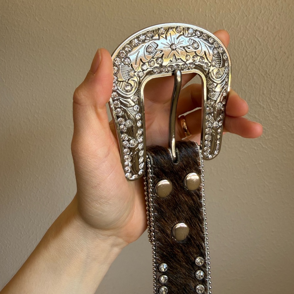 Nocona Belt Co. Women's Hair Lazer Bling Belt - Picture 3 of 8